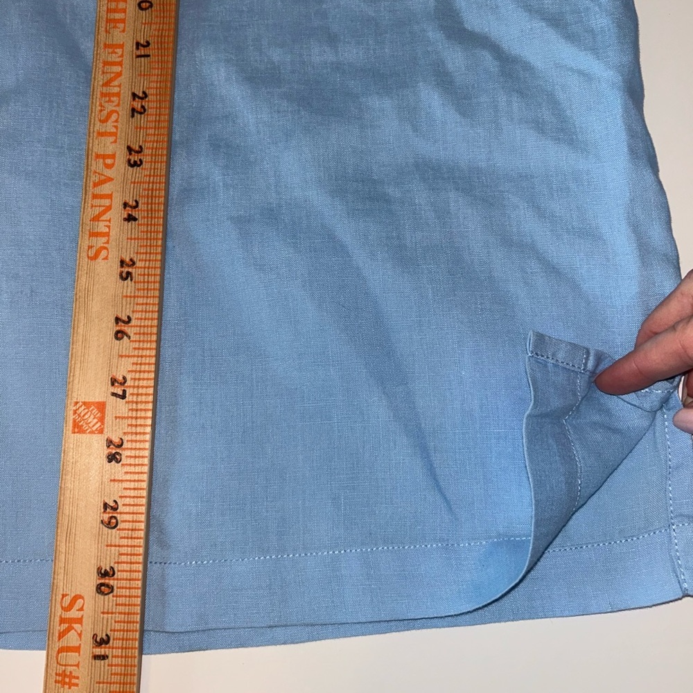 Tommy Bahama men’s Paradise Bound Smooth Sailing 100% linen blue shirt size XL - Picture 7 of 11